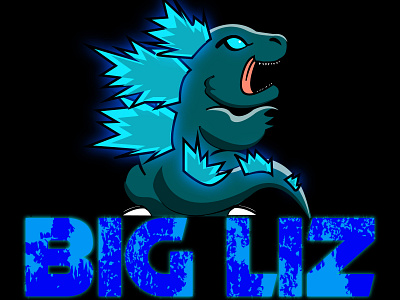 big liz animal concept cool cute design illustration illustrator imagination lizard story vector