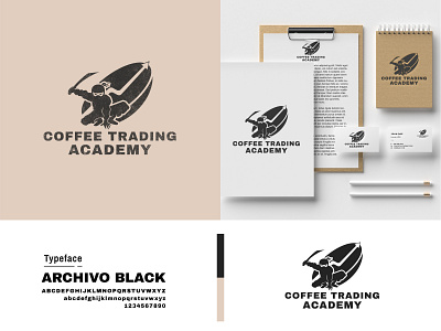 Coffee Trading Academy | Logo Concept coffee ninja logo coffee trading logo ninja logo trading academy