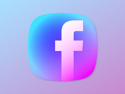 Facebook Icon adobe adobe illustrator app facebook flat icon illustration illustrator minimal social media vector