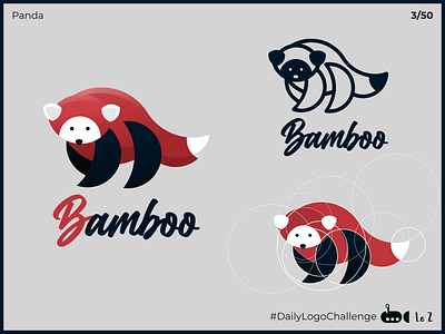Panda #DailyLogoChallenge 2 branding dailylogo dailylogochallenge design illustration logo panda redpanda vector