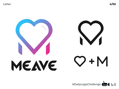 Letter #DailyLogoChallenge 4 branding dailylogochallenge design letter logo simple vector