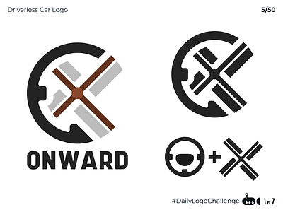 Driveless Car Logo #DailyLogoChallenge 5 branding dailylogochallenge design inkscape logo vector