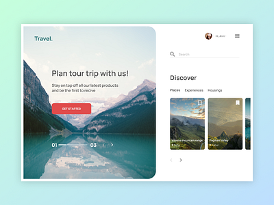 Concept for a travel agency