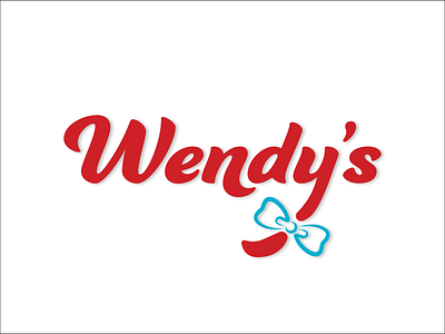 Wendy's Redesign fastfood food logo redesign wendys wordmark