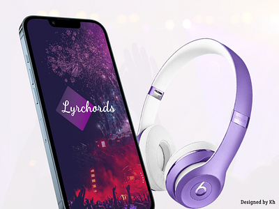 Lyrchors - Clean UI for a Music App adobe adobe xd app app design design figma mockup ui wireframe xd