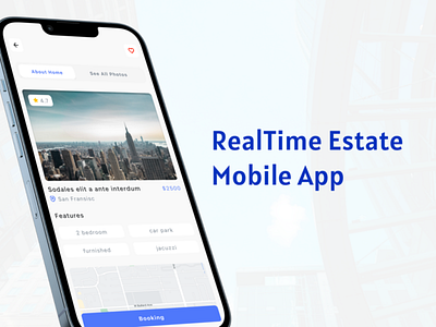 RealTime Estate- Mobile UI Design