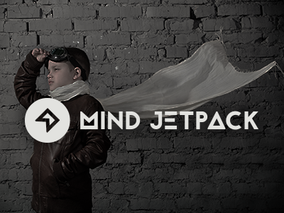 Mind Jetpack design graphic jetpack logo mind