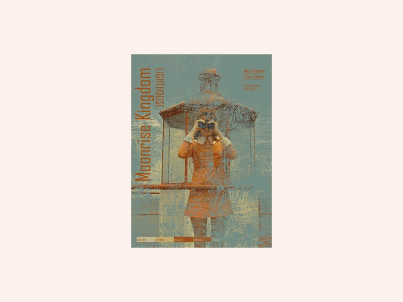 Wes Anderson Color Palette graphicdesign illustration
