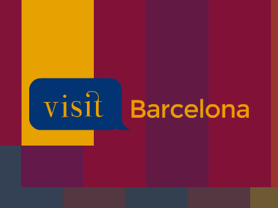 Visit Barcelona - logo concept logo