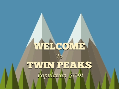 Twin Peaks by Zsolt Pajan on Dribbble