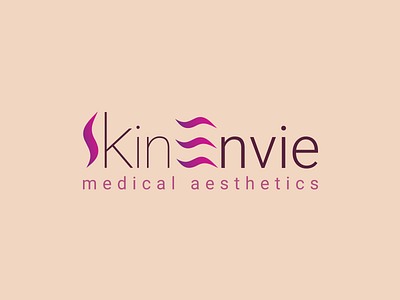 SkinEnvie Medical Aesthetics branding care clinic cosmetic design identity illustration logo skin skincare skinenvie woman