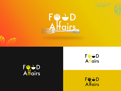 Food Affairs logo design brand branding design food food affairs illustration logo logo design restaurant restaurant branding typography vector