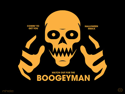 Vectober 2020- Boogeyman halloween icon illustration inktober2020 logo vectober2020 vector