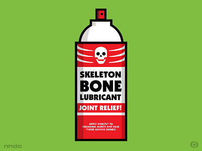 Bone Lubricant branding halloween illustration packaging design vector