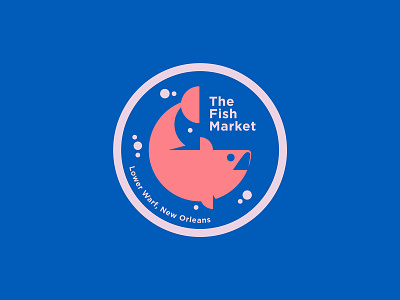 The Fish Market branding icon identity logo logo design