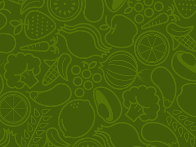 Veggie Tales icon pattern produce repeat vegetables