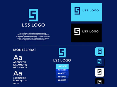 LS3 Logo branding graphic design icon identity letter logo logo design logotype monogram monogram logo