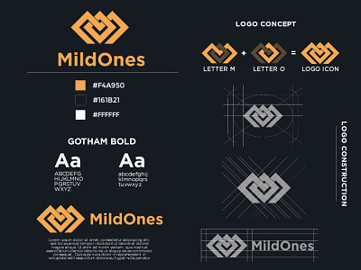 MildOnes Logo branding graphic design icon identity letter logo logo design logotype monogram monogram logo vector