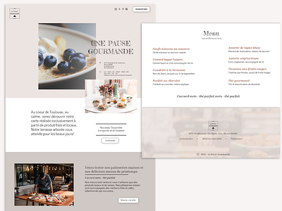 Restaurant Landing Page design graphic design ux