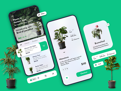 Indoor plant delivery app design delivery app mobile app ui ui ux user interface