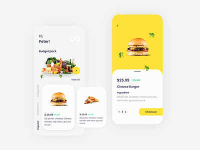 Food delivery app design burger delivery food delivery mobile app pizza delivery ui ux design user interface