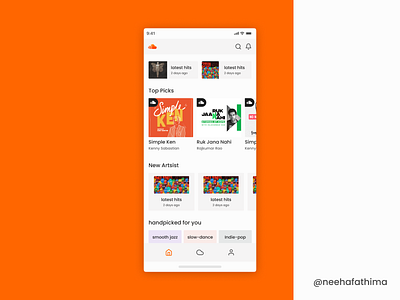 Soundcloud Homepage Redesign app graphic design product redesign ui