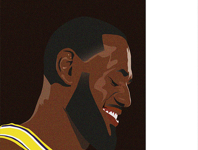 Lebron James basketball color design digital drawing illustraion illustrator lebronjames sketch sports vector