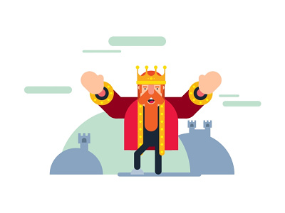 King castle color design digital drawing illustraion illustration illustrator king sketch vector