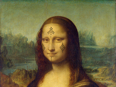 Amazigh jocande. art davinci jocande photoshop renaissance