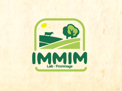 Immim brand identity cheese logo logodesign logotype milk milklogo organic