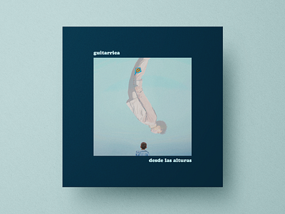 Desde las Alturas, Guitarricadelafuente album art album cover clouds cover art cover artwork desde las alturas falling guitar guitarrica music music art music packaging poster single cover