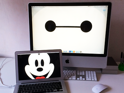 Mickey and Baymax baymax mickey minimal wallpaper