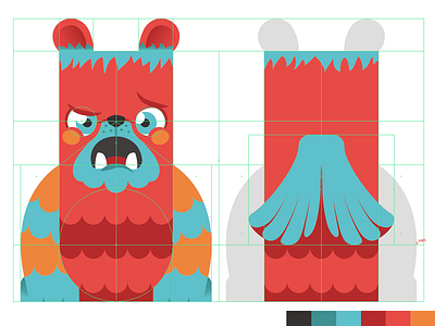 Parclings EagelBear papercraft character eaglebear papercraft parcelling