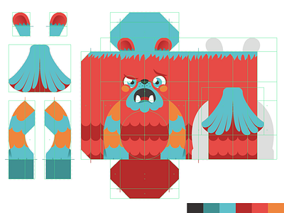 Parclings EagelBear papercraft