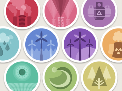 Power station badges. badge icon illustration vector