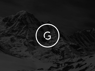 Gunmetal black branding clean design gunmetal illustration logo mountain simple studio unsplash white