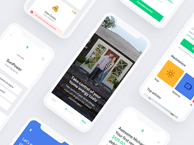 Brighte Homeowner App app branding brighte energy green homeowner payment plan startup sustainable vendor website