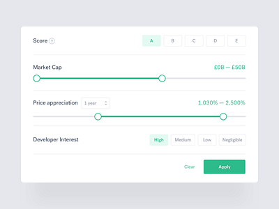 Lightswap Filtering UI coin crypto currency exchange finance graph green lightswap reports simple trade wallet