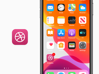 DailyUI 005 - App Icon app app icon app icon design application dailyui dailyui 005 dribbble dribbble app home screen icon ios ios app notification tile