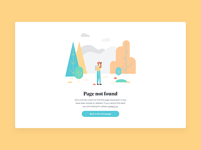 DailyUI 008 - 404 Not Found