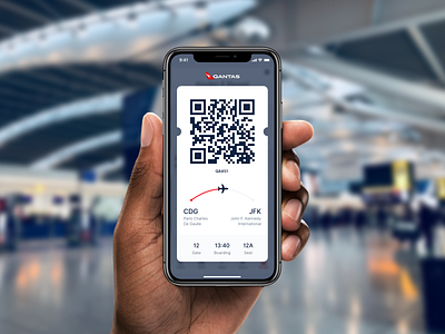 DailyUI 024 - Boarding Pass airline airport app boarding boarding pass boardingpass dailyui dailyui 024 flight flight app flight booking flights qantas