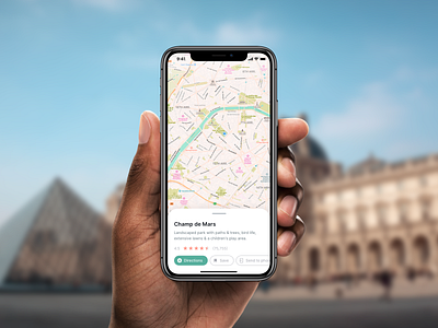 DailyUI 029 - Map directions france location map maps paris sheet wayfinder