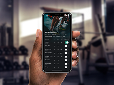 DailyUI 041 - Workout Tracker app app design dailyui dailyui 041 fitness fitness app gym gym app health workout workout app workout of the day workout tracker workouts