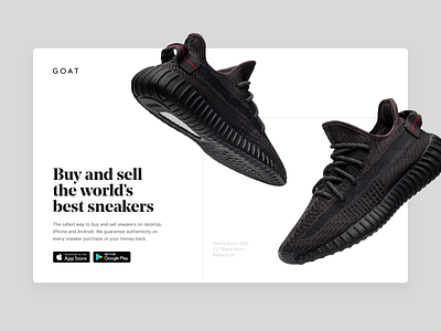 DailyUI 074 - Download App app app store dailyui dailyui 074 download download app goat google play google play store shoes sneakers