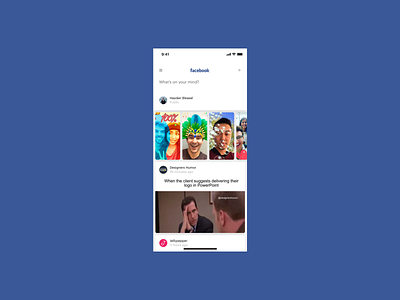 DailyUI 081 - Status Update dailyui dailyui 081 facebook friends post share social status status update timeline