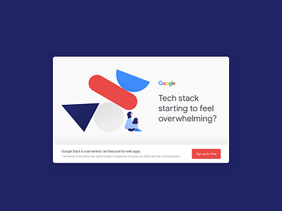 DailyUI 098 - Advertisement ad advert advertise advertisement advertisements advertising dailyui dailyui 098 google serverless tech stack