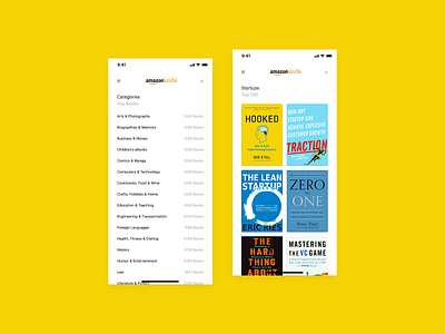 DailyUI 099 - Categories amazon books categories category category app category page dailyui dailyui 099 kindle