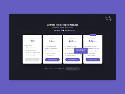 Clipchamp Pricing clipchamp editing export freemium online paid plan pricing upgrade video