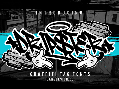 DRIPSTER FONT BY DANSDESIGN music