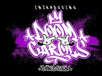 DOOMCAROLS FONT BY DANSDESIGN animation graffiti